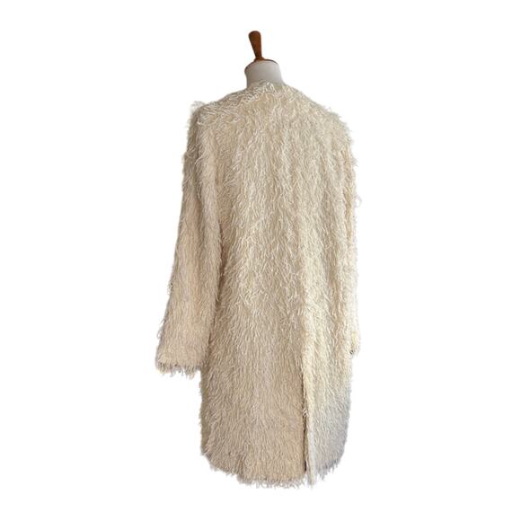 Helmut Lang Wool-Blend Fringe Coat, Size XS - Picture 4 of 10